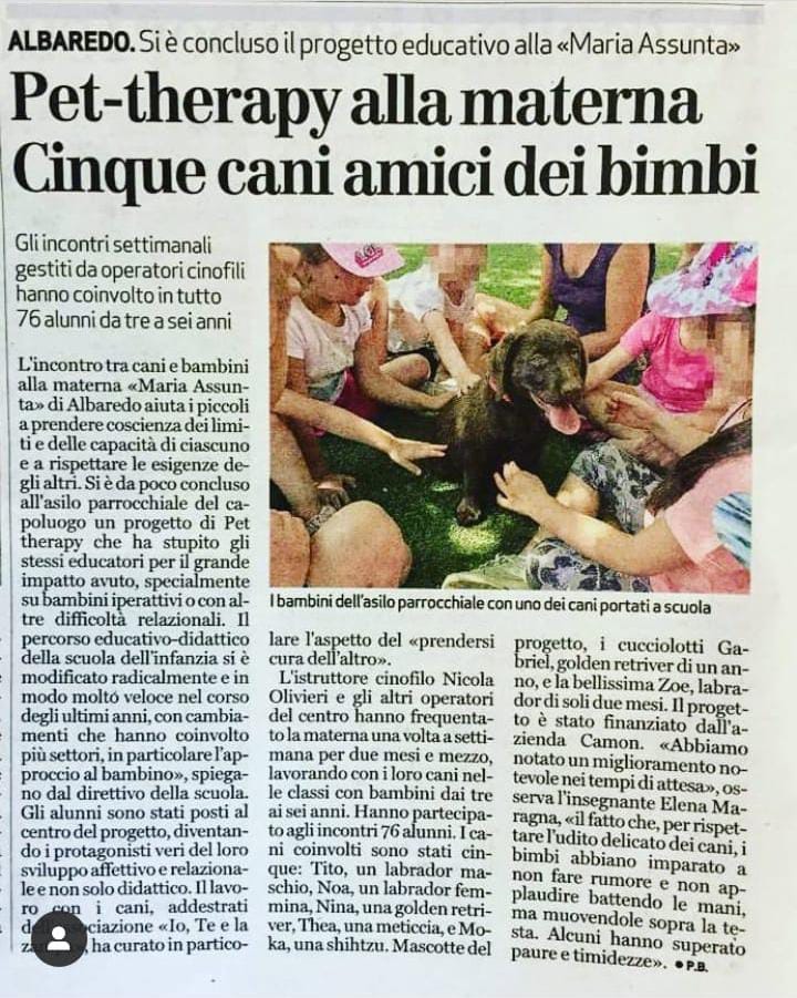 Progetto di Intervento Assistito con i Cani, foto 20